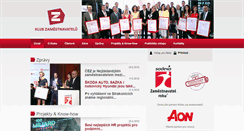 Desktop Screenshot of klubzamestnavatelu.cz