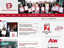 Tablet Screenshot of klubzamestnavatelu.cz